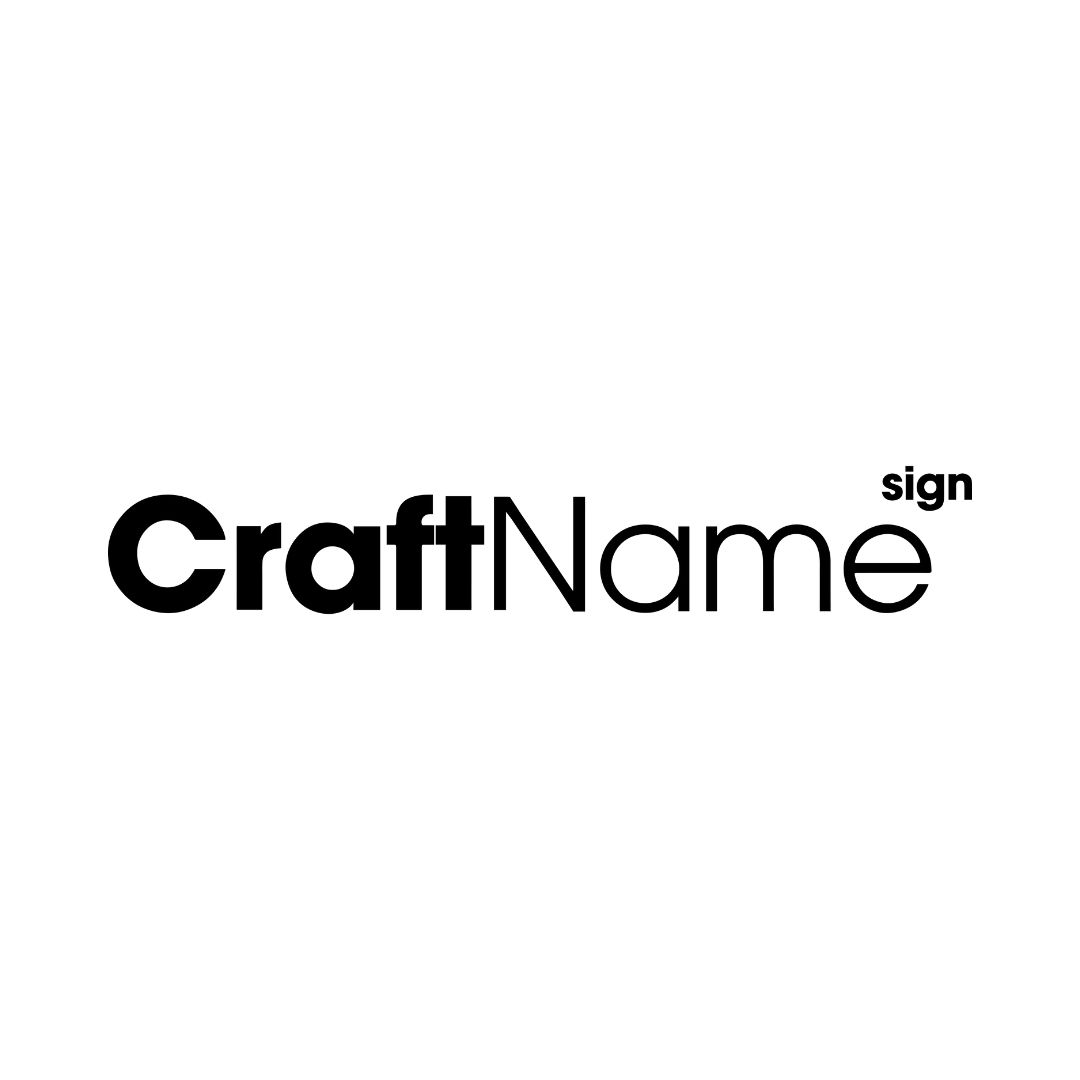 logo Craft Name Sign