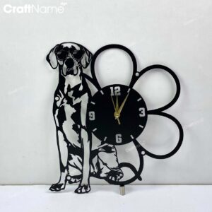 Great Dane Dog Metal Wall Clock, Wall Clock Unique for Home Decor and Wall Arts, Personalized Shorthaired Great Dane Dog Clock Decoration