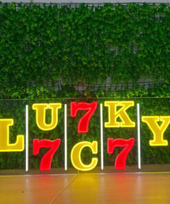 Lucky 777 Neon Acrylic