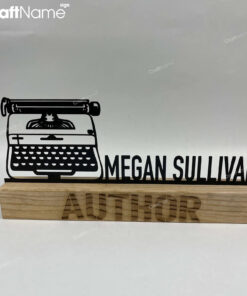 Custom Wooden Writer Desk Name Plate